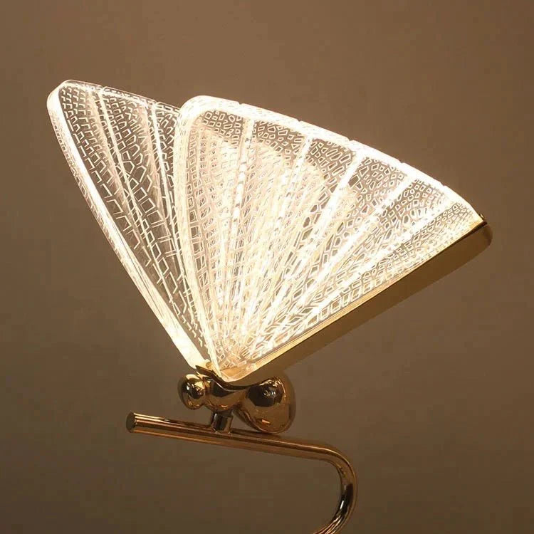 Nordic Modern Simple Butterfly Table Lamp Study Room Bedroom Nightstand Lamp warm Girl Butterfly Desk Lamp Small Night Light Alostoura lighting