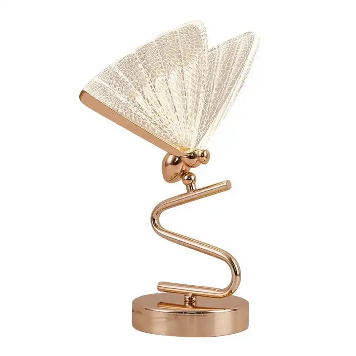 Nordic Modern Simple Butterfly Table Lamp Study Room Bedroom Nightstand Lamp warm Girl Butterfly Desk Lamp Small Night Light Alostoura lighting