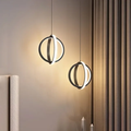 Nordic Novelty Bedside Led Pendant Lights For Living Room Bedroom TV Wall Decor Lighting Geometry Hanging Lamps Kitchen Fixture Alostoura lighting