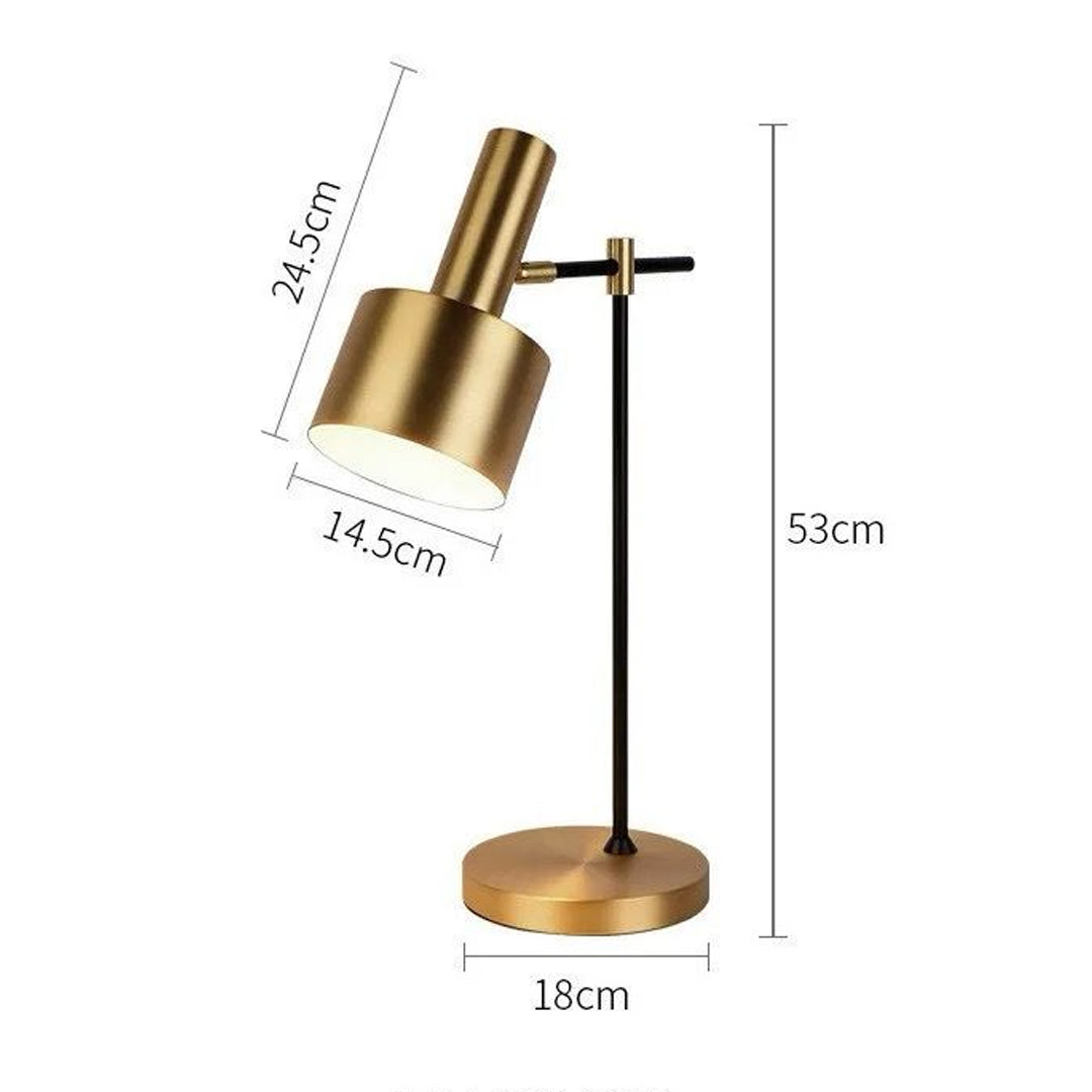 Nordic gold desk lamp  bedroom Rooms Hotel office reading light Simple bedside lamp Alostoura lighting