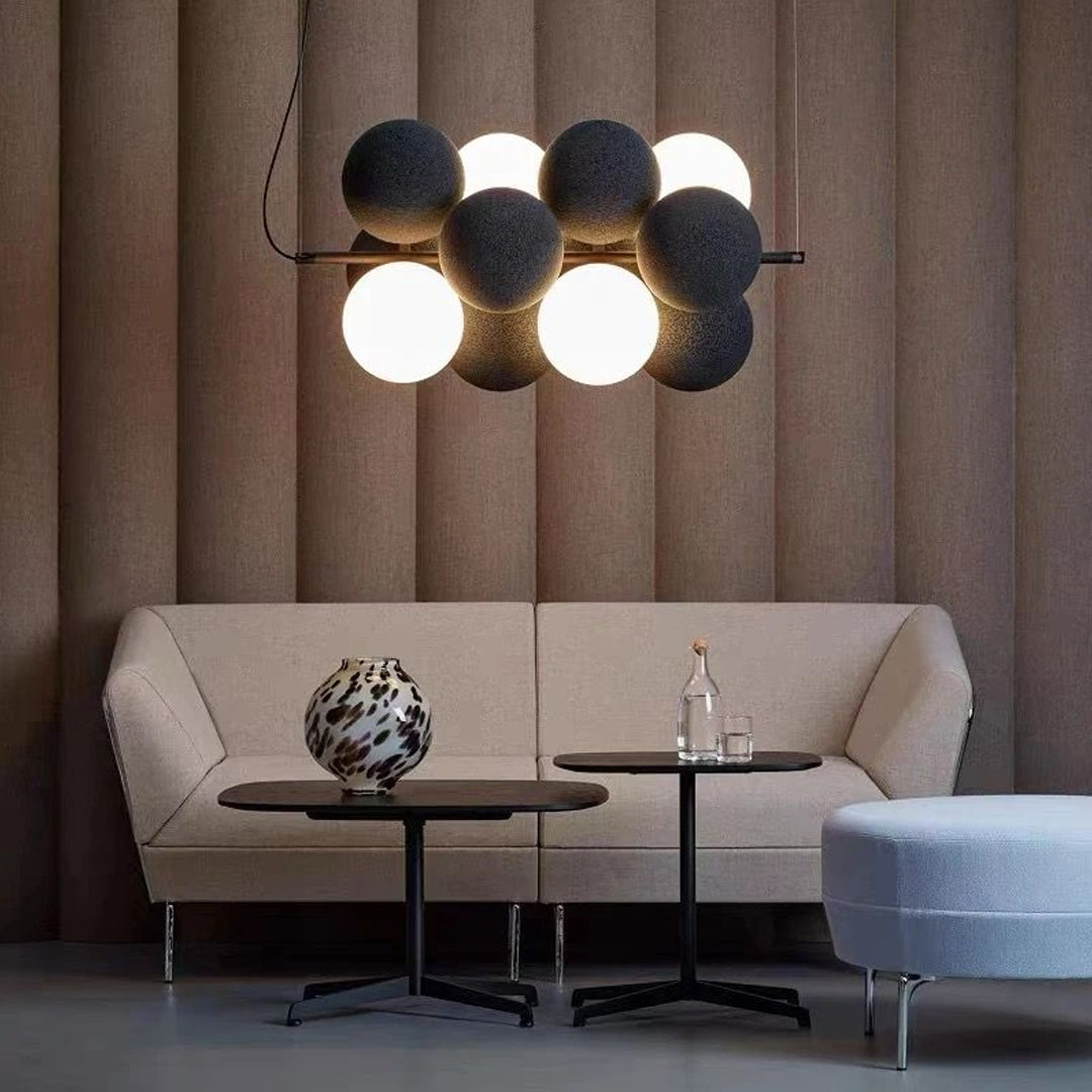 Nordic modern simple bar bedside clothing shop window decoration small chandelier designer spherical lamp Alostoura lighting