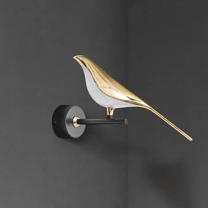 Novel magpie bird design luxury decor wall lamp for living room hotel Creative lamps Alostoura lighting