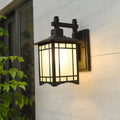 Outdoor Wall Mount Lighting Wall Sconce IP65 Waterproof Milky White Glass Antique Wall Light for Patio Hallway Corridor Alostoura lighting