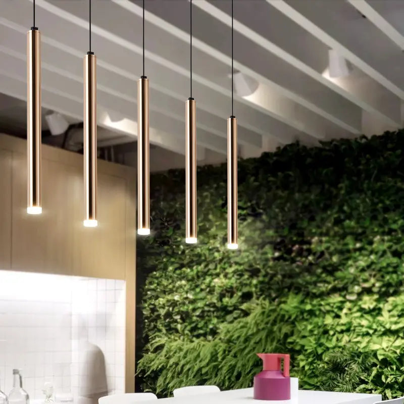 Pendant Lamp Long Tube lamp Bar Decoration Pendant Light Alostoura lighting