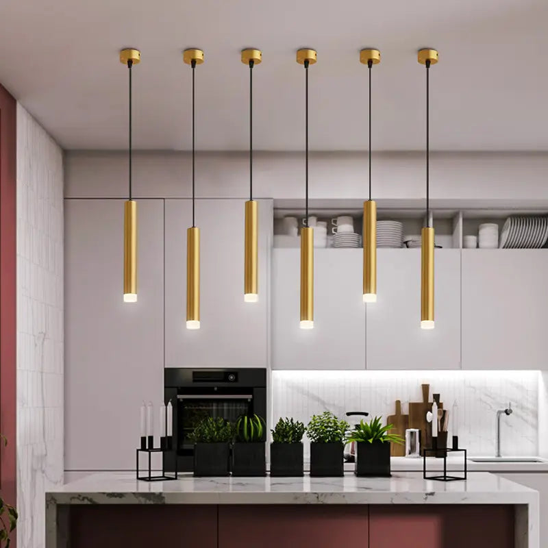 Pendant Lamp Long Tube lamp Bar Decoration Pendant Light Alostoura lighting