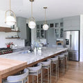 Pendant lamp Minimalist White Glass Black Hanging Light Fixtures for Dining Room Bedroom Alostoura lighting