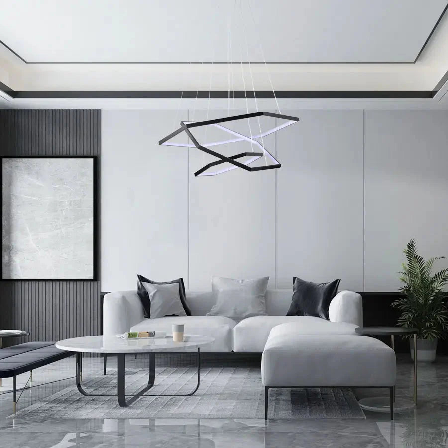 Polygon Led Indoor Dining Living Room Lighting Alostoura lighting