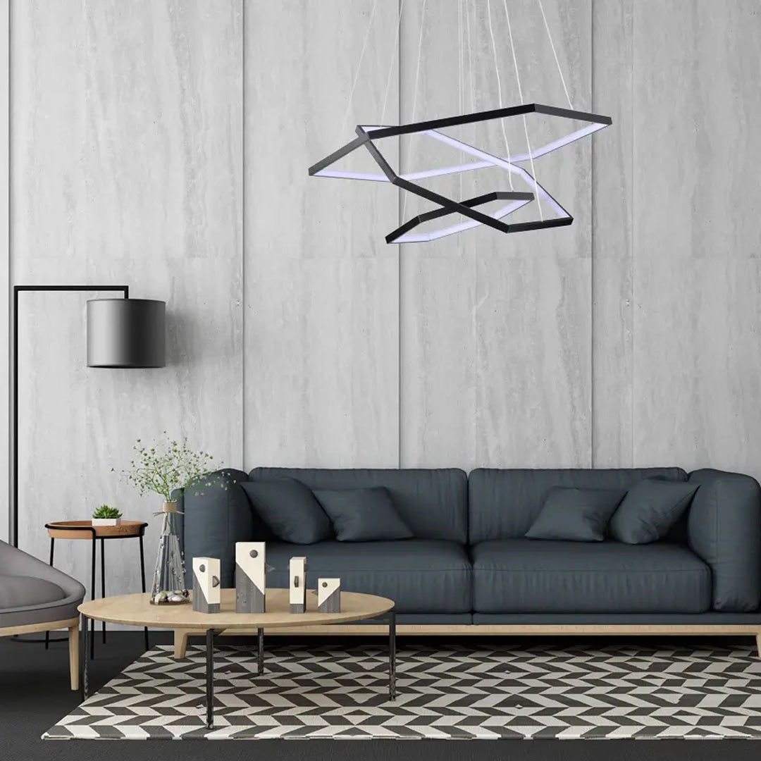 Polygon Led Indoor Dining Living Room Lighting Alostoura lighting