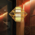 Rattan bamboo lamp for home dinging room cafe and restaurant Alostoura lighting