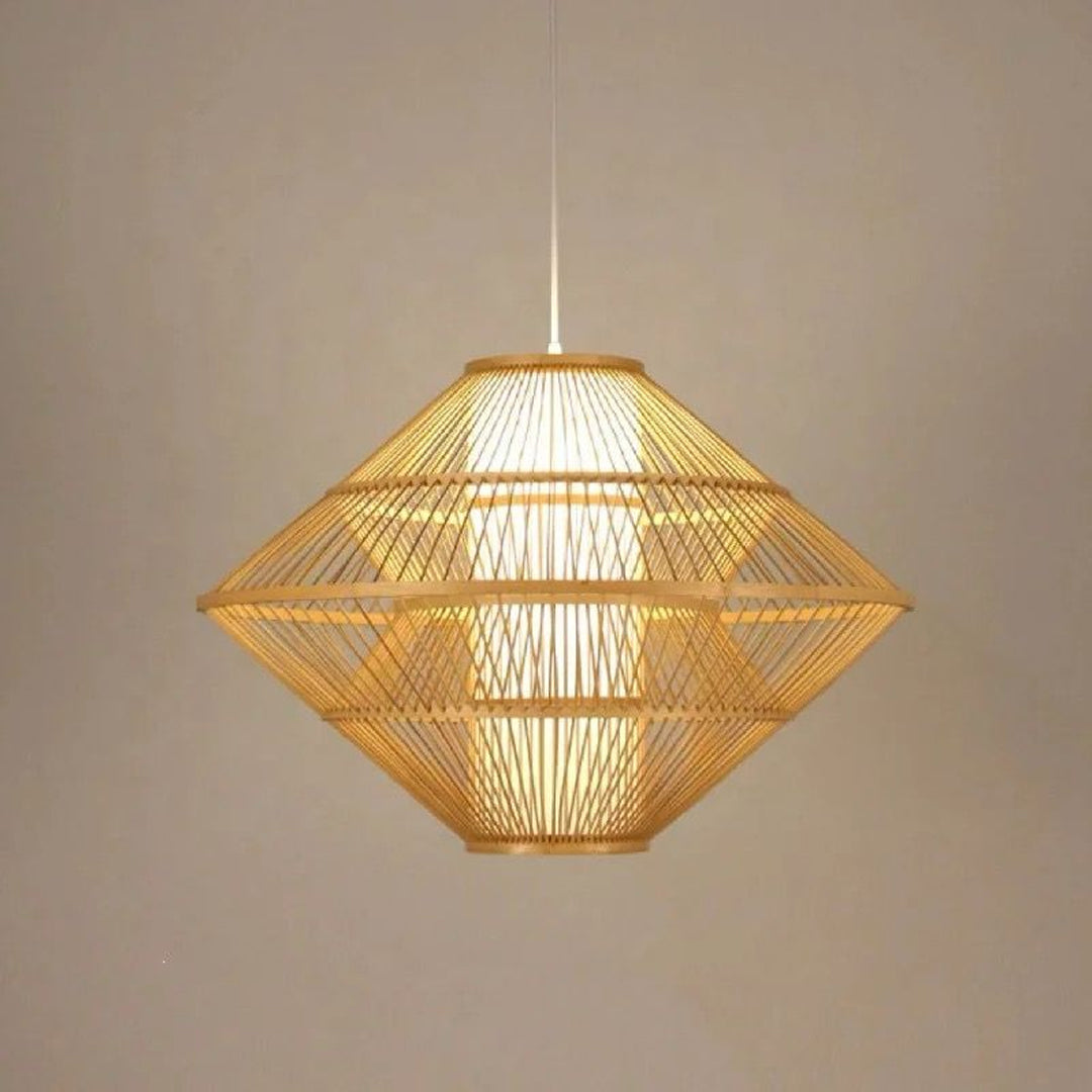 Rattan bamboo lamp for home dinging room cafe and restaurant Alostoura lighting