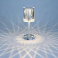 Rechargeable Usb Touch Akku Tischlampe Crystal Acrylic Shiny With Rose Shadow Effect Home Bedroom Living Room Luxury Table Alostoura lighting