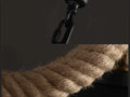 Retro Loft Vintage Style Iron and Hemp rope Pendant Lamp Hanging Light Alostoura lighting