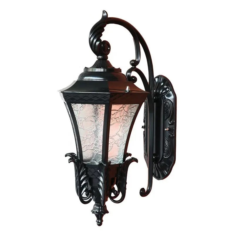 Retro-wall lamp European-style outdoor waterproof wall hanging villa outdoor door balcony corridor solar LED exposed desk lamp Alostoura lighting