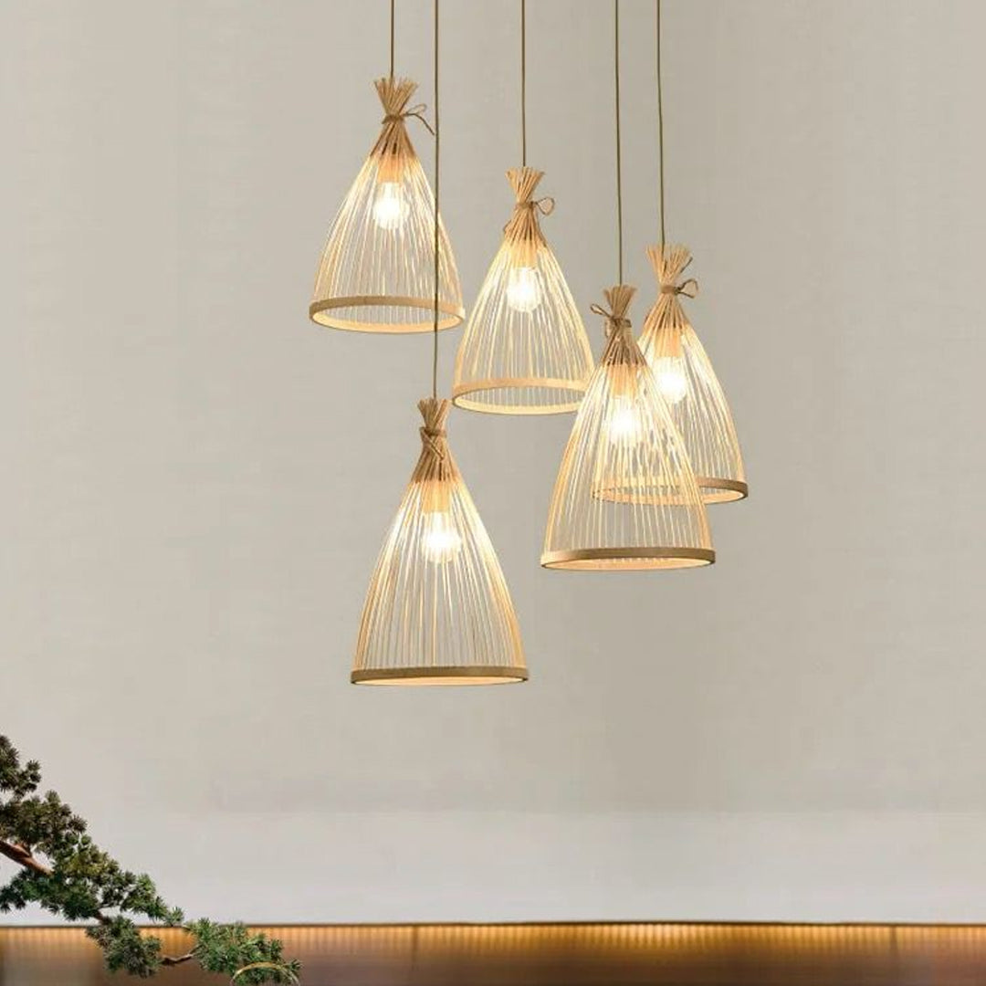 Room Bamboo Chandelier Alostoura lighting