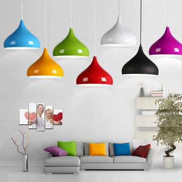 Round Aluminum Retro Pedant Light For Bar Coffee Shop LED Lighting Lamp Alostoura lighting