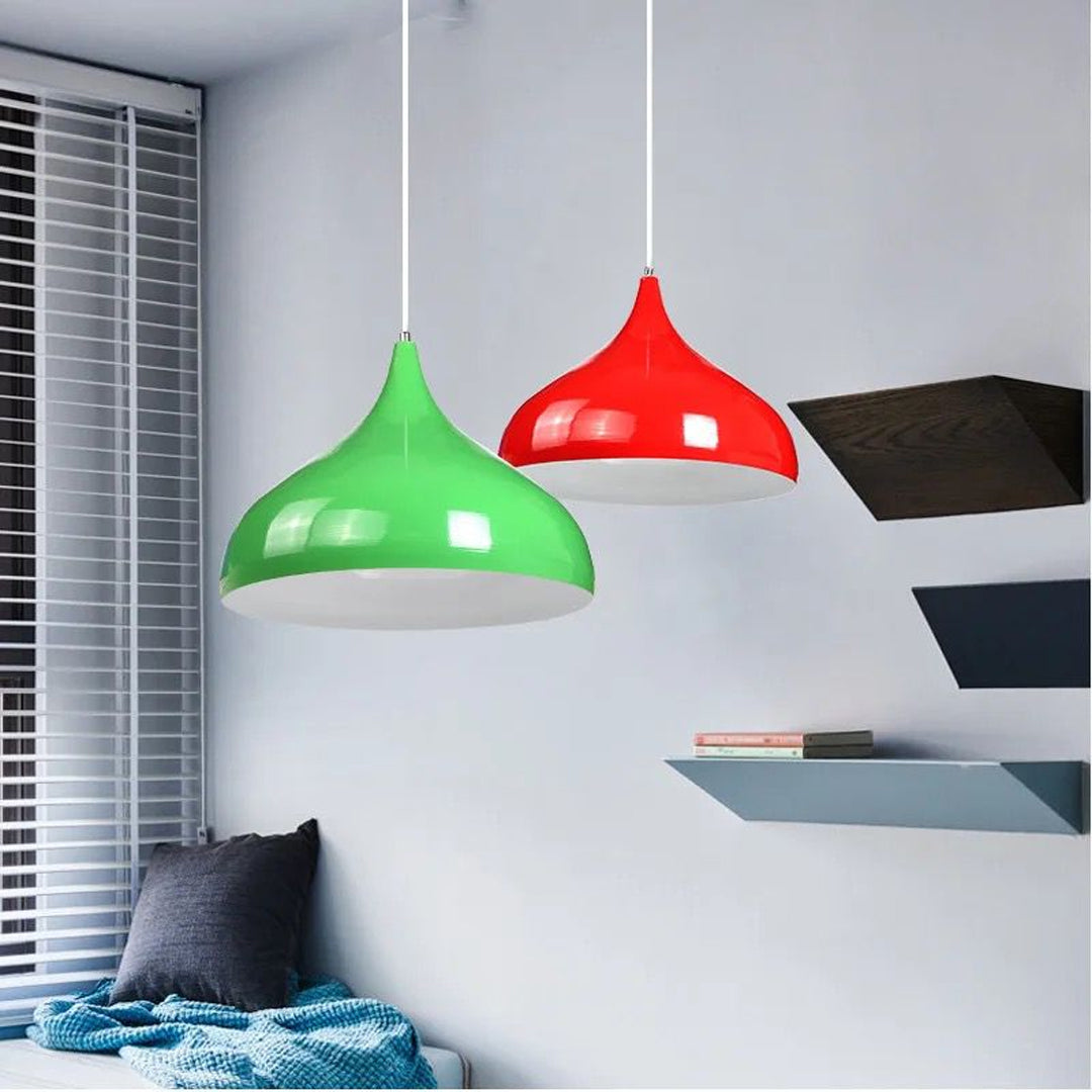 Round Aluminum Retro Pedant Light For Bar Coffee Shop LED Lighting Lamp Alostoura lighting