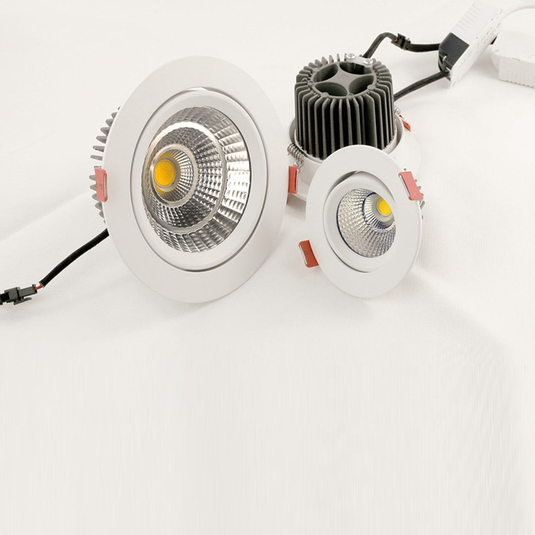 Round Spot Project Down Light 7W Hotel Recessed Adjustable LED COB Downlight Popular Alostoura lighting