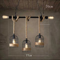 Rustic style bird cage chandelier luxury industrial lighting fixture farmhouse chandelier for kitchen coffee restaurant dining Alostoura lighting