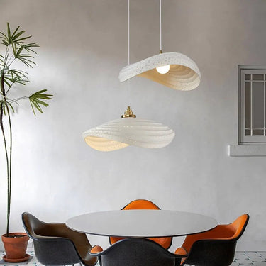 Wabi-Sabi Resin LED Pendant Light – Handcrafted, Dining Room & Villa UAE