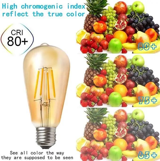 ST64 LED Filament Light Bulb E27 Alostoura lighting