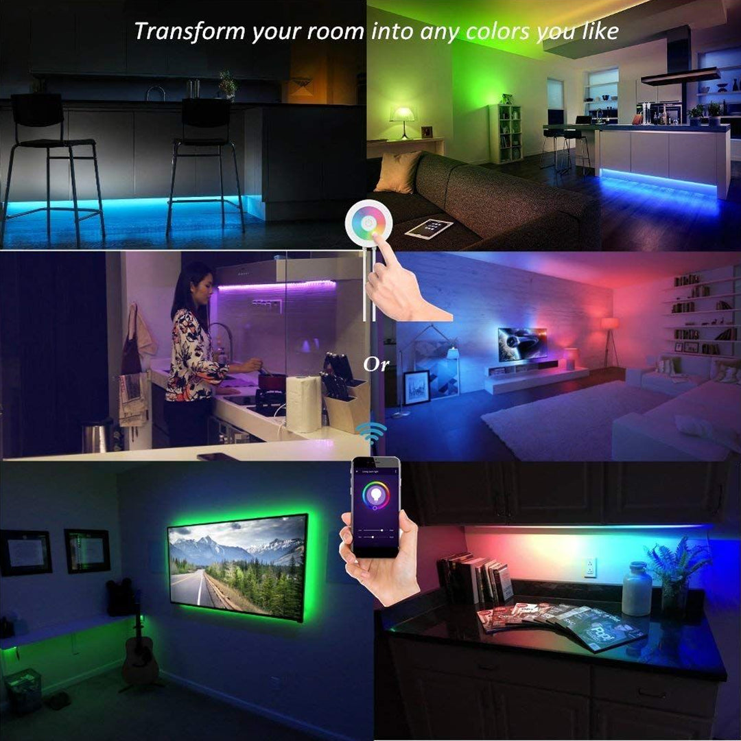 Smart Wi-Fi RGB LED Strip Light Kit Alostoura lighting