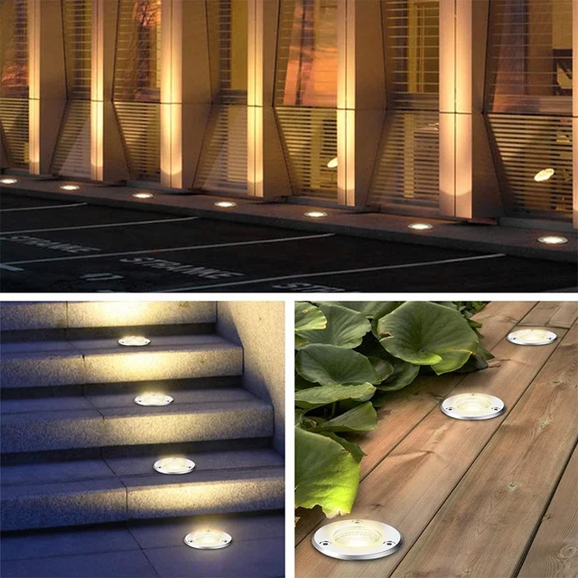 Stainless Steel LED SMD Buried Light Garden inground underground Deck Light Landscaping Ground lamp Spot Light Alostoura lighting