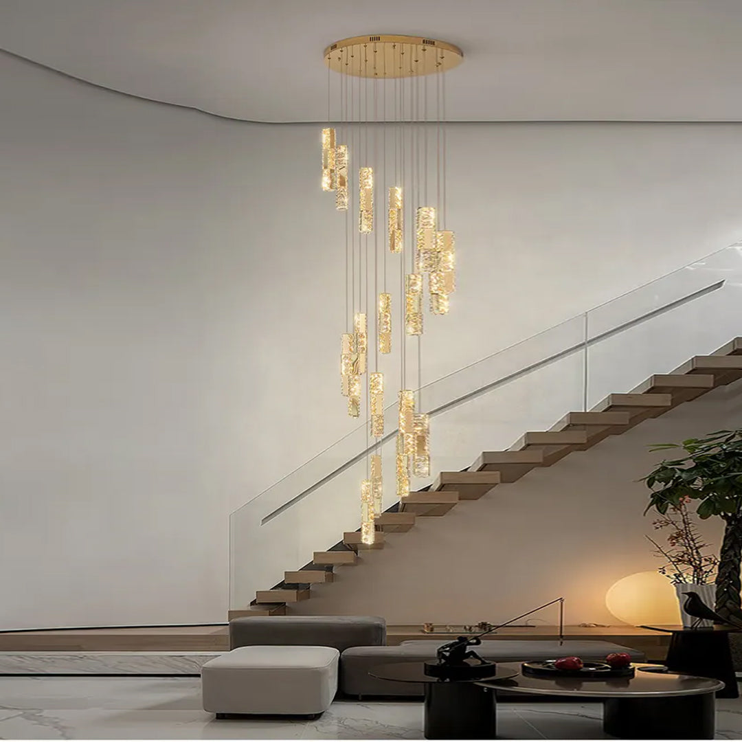 Staircase Chandelier Villa Duplex Living Alostoura lighting