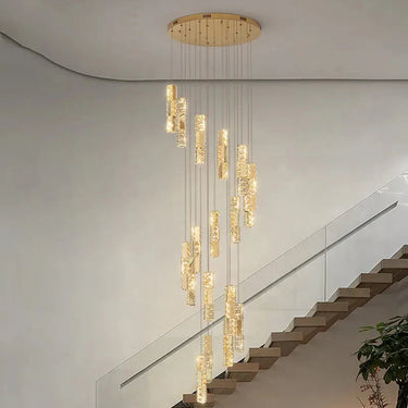 Staircase Chandelier Villa Duplex Living Alostoura lighting