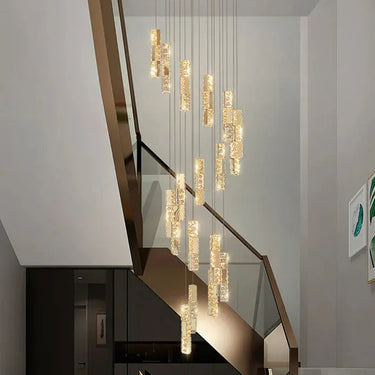 Staircase Chandelier Villa Duplex Living Alostoura lighting