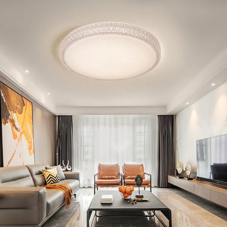 Modern round deals ceiling light