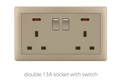 Switch And Sockets V1 Golden Base Series Alostoura lighting