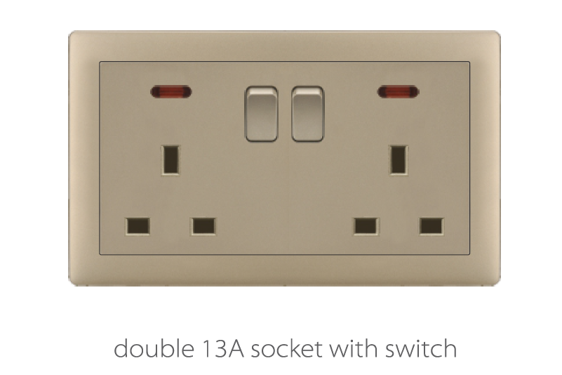 Switch And Sockets V1 Golden Base Series Alostoura lighting