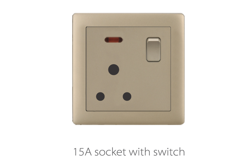 Switch And Sockets V1 Golden Base Series Alostoura lighting