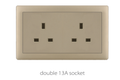 Switch And Sockets V1 Golden Base Series Alostoura lighting
