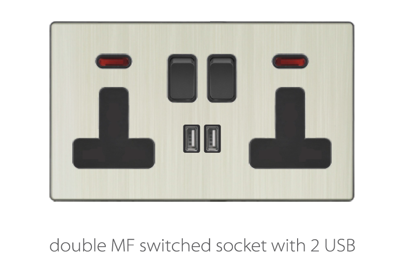 Switch And Sockets V3 Coffee Aluminum Base Series Alostoura lighting