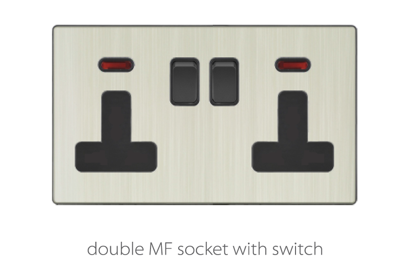 Switch And Sockets V3 Coffee Aluminum Base Series Alostoura lighting