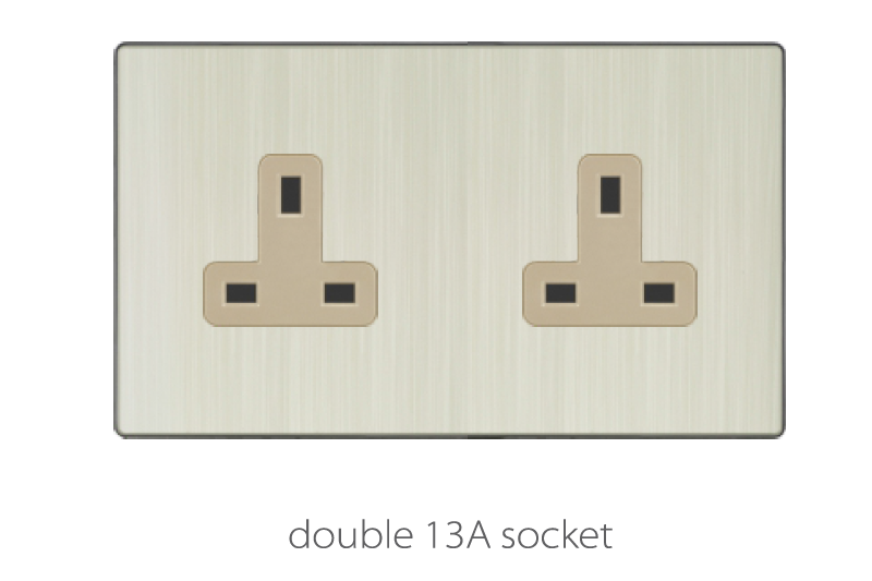 Switch And Sockets V3 Golden-Aluminum Base Series Alostoura lighting