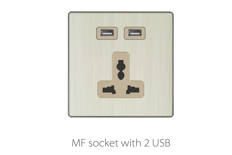 Switch And Sockets V3 Golden-Aluminum Base Series Alostoura lighting