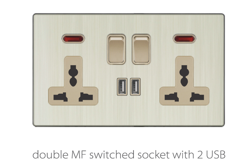 Switch And Sockets V3 Golden-Aluminum Base Series Alostoura lighting