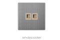Switch And Sockets V3 Golden-Stainless Base Series Alostoura lighting