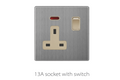 Switch And Sockets V3 Golden-Stainless Base Series Alostoura lighting