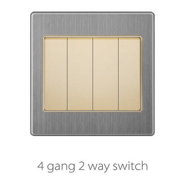 Switch And Sockets V3 Golden-Stainless Base Series Alostoura lighting
