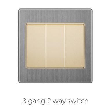 Switch And Sockets V3 Golden-Stainless Base Series Alostoura lighting