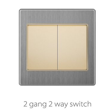 Switch And Sockets V3 Golden-Stainless Base Series Alostoura lighting