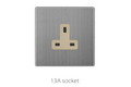 Switch And Sockets V3 Golden-Stainless Base Series Alostoura lighting