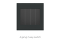 Switch And Sockets V4 Black Base Series Alostoura lighting