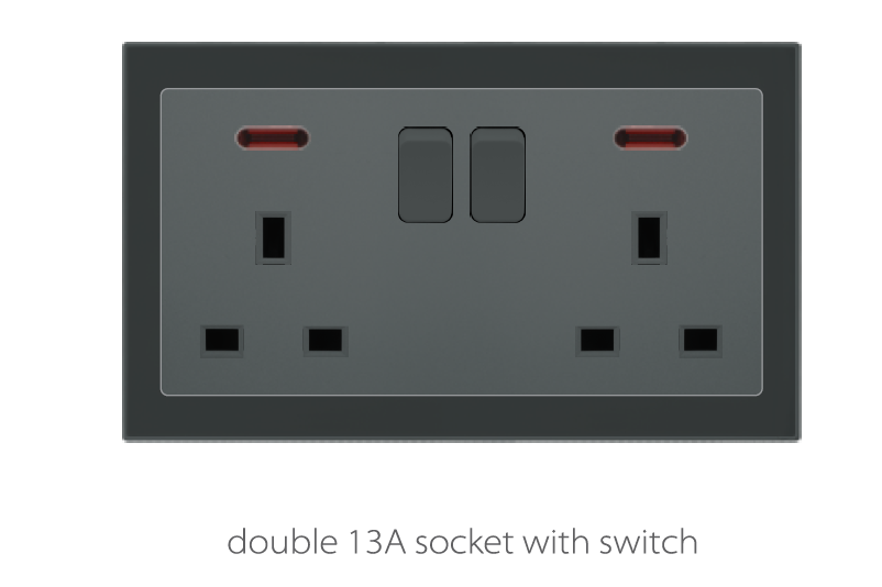 Switch And Sockets V4 Black Base Series Alostoura lighting