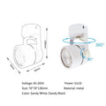Track Light Fixture LED Replaceable Bulb  GU10 Alostoura lighting