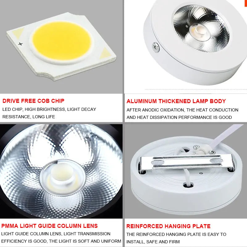 Ultra-Thin Small Spotlight Surface-Mounted Alostoura lighting