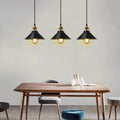 Vintage Iron Pendant Light Loft Retro Chandelier E27 Base Industrial Hanging Lamp Edison Home Lighting For Living Room Alostoura lighting